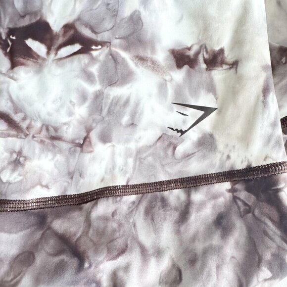 Gymshark Brown White Tie Dye Leggings S - Picture 2 of 7